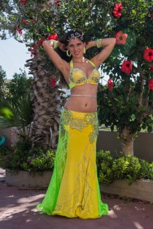 Green-yellow costume