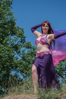Purple-pink costume
