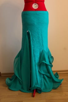 Mint lace skirt