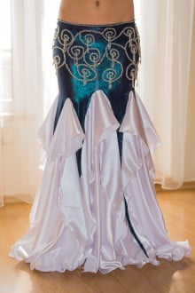 White-blue skirt