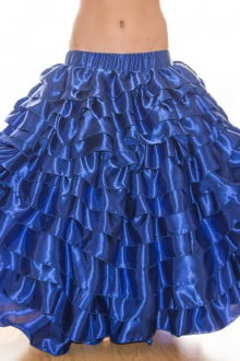 Blue atlas skirt