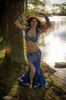 Blue costume
