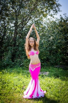Pink-white costume