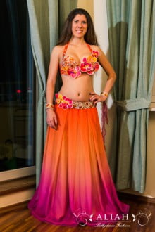 Orange-pink costume