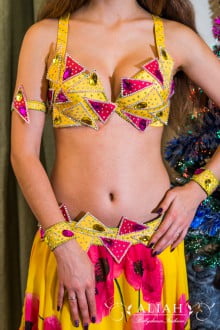 Yellow-pink costume