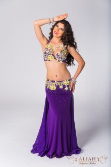 Purple-yellow costume