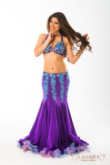 Purple-blue costume