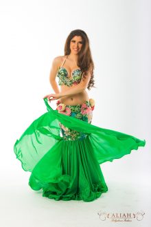 Green with butterflies