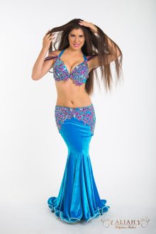 Light blue-purple costume