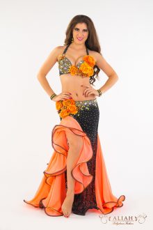 Black orange costume