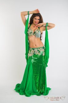 Green gold costume