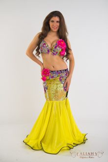 Yellow pink costume
