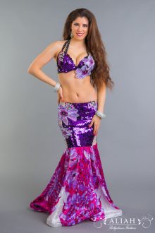 Purple flowers costume
