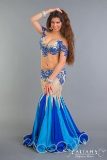 Lace blue costume