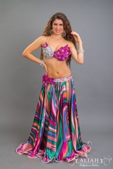 Multicolor costume with flowers