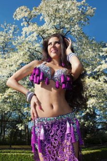 Purple shine costume
