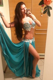 Mint white costume