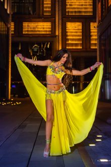 Yellow pink costume