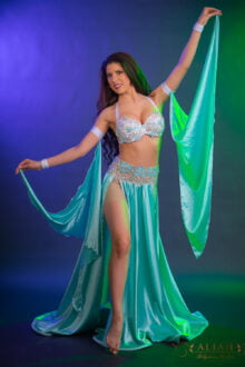 Mint-white costume