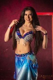 Sky blue costume