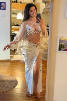 White crystal costume