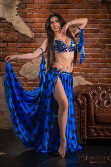 Blue black costume